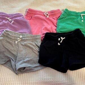 Cat & Jack Kids Girls Shorts Set - Pink, Purple, Green, Gray, Black